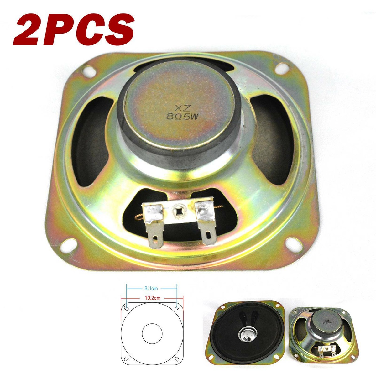 Skar Audio Inch Speaker 6-Pack Ohm 2W Mini Speakers 28mm