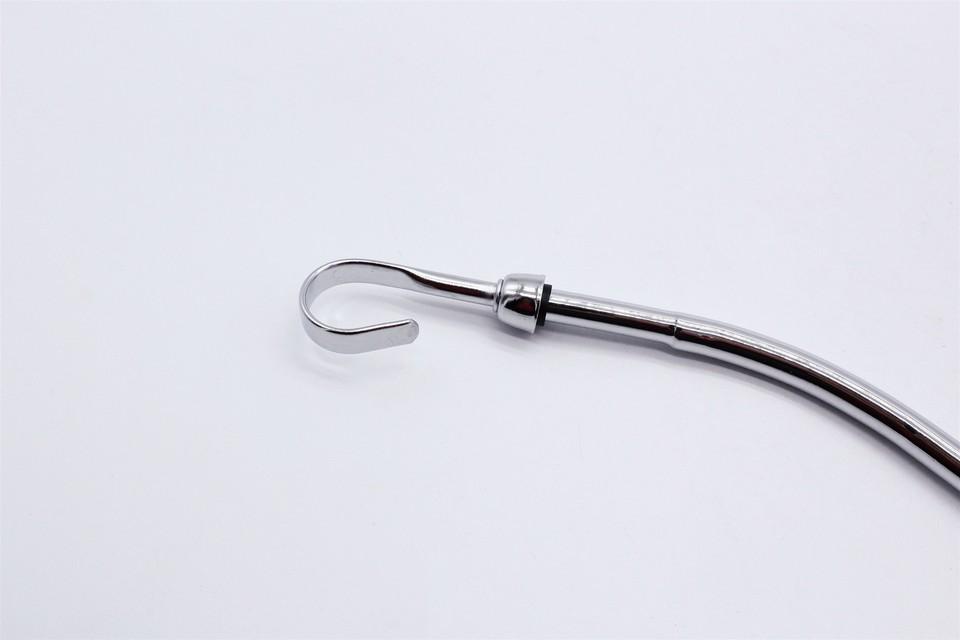 SBC Chrome Steel Engine Oil Dipstick 283 327 350 383 400 Tube Dip Stick