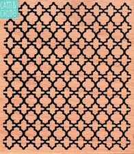 Hampton Art  PATTERNED BACKGROUND  Wood Mounted Rubber Stamp
