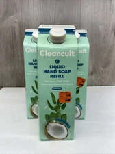 x3) Cleancult Liquid Hand Soap Refills Blue Sage Plant Based Soap Non-Toxic