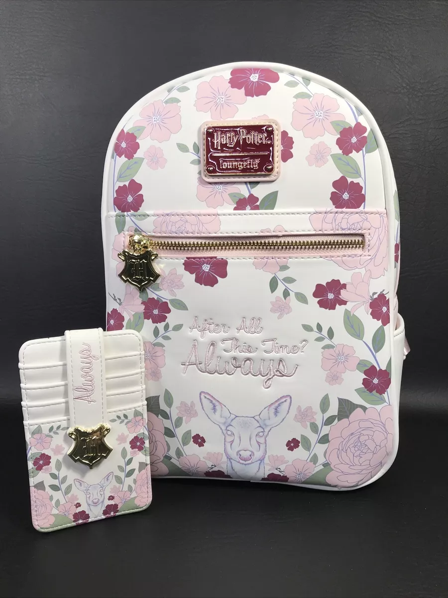 Loungefly Harry Potter Floral Always Mini Backpack Cardholder eBay