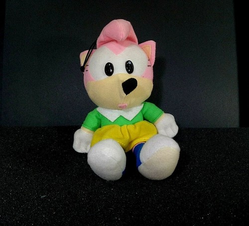 FAKE Sonic The Hedgehog AMY ROSE 8.5" Bootleg Plush Doll Figure Sega Japan 1995 - Picture 2 of 9