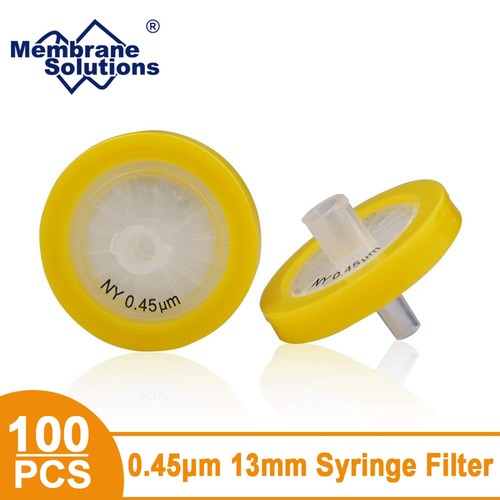 10-100 Stück Nylon Membran Spritze Filter Außendurchmesser = 13 mm 0,45 Mikron Kunststoff Einweg - Bild 1 von 16