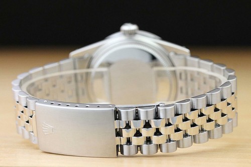 MENS ROLEX DATEJUST MOTHER OF PEARL RUBY DIAMOND 18K WHITE GOLD SS WATCH - 第 6/8 張圖片