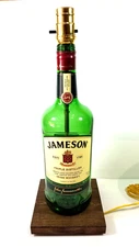 Handmade Jameson Whiskey Large Liquor Bottle Table Lamp Bar Lounge Desk Light