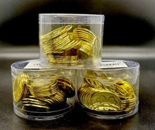 St. Patrick s Day Plastic Gold Coins 150 Pieces Lucky Shamrocks 3 Pack