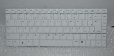 New Asus W7 W/VISTA KEY US English Keyboard White V022462AK1 P/N: 04GNHQ1KBR10