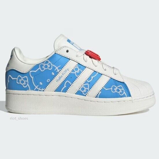 Adidas X Hello Kitty Superstar XLG Women's 'Blue Burst Adidas X Hello Kitty Superstar XLG Women's 'Blue Burst