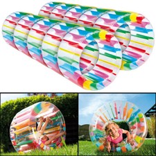 infactory 10er-Set aufblasbare Kinder-Zorbing-Räder, 72 cm (innen) & 130 Bällen