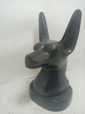 ANCIENT EGYPTIAN ANTIQUE Statue Pharaonic Head Anubis Jackal Stone sculpture