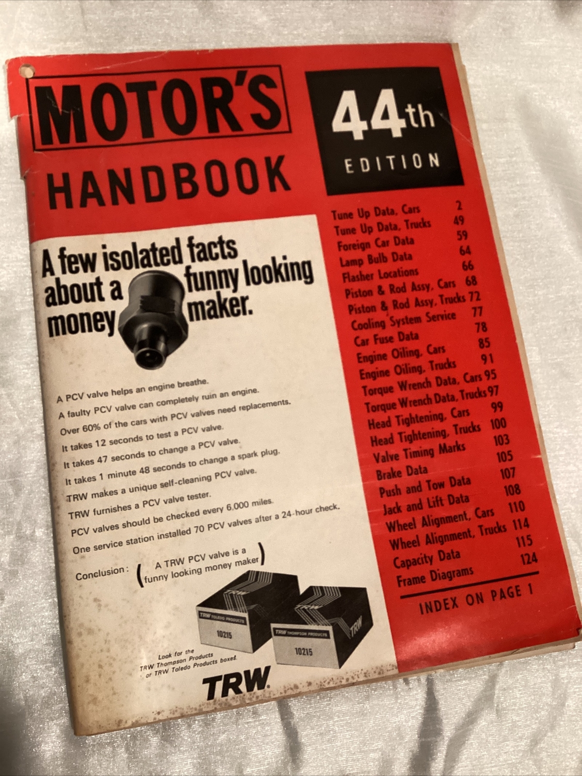 VINTAGE 1967 44TH EDITION MOTORS HANDBOOK SERVICE MANUAL REPAIR GUIDE VINTAGE 1967 44TH EDITION MOTORS HANDBOOK SERVICE MANUAL REPAIR GUIDE