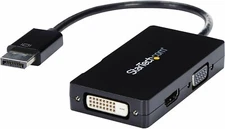 StarTech 3 in 1 Multi Video Adapter Converter Laptop to HDMI VGA or DVI Monitor