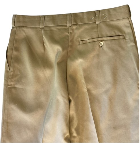 New Yakka Trousers Men Sz 82R W32 L30 Workwear Office Pants 4 Pkts Khaki - Picture 6 of 8