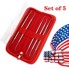 Set of 5PCS Dental Dentist Waxing Modeling and Carving Instruments Tools Kit US