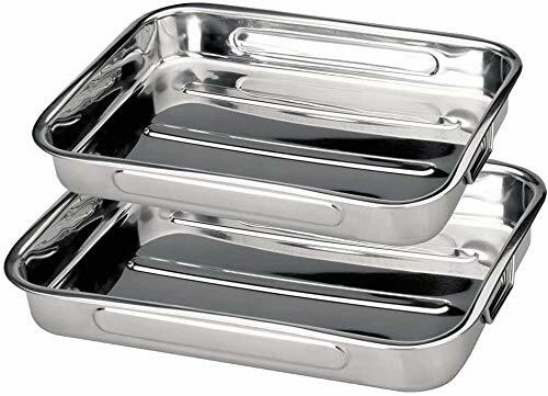 MGE - Set di 2 Teglie da Forno con Rivestimento Antiaderente - Lasagnera (P2P)