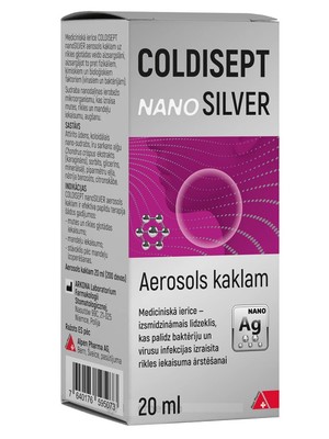 Coldisept Nano Silver Aerosol for the throat 20 ml ANTI inflammation