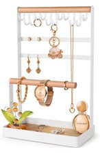 5 Tier Jewelry Stand Organizer Necklace Earring Bracelet Watch Rings Ear...