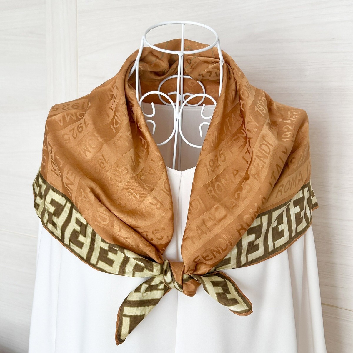 FENDI Zucca Logo Scarf Square 34 FENDI Zucca Logo Scarf Square 34