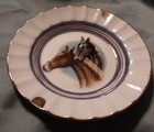Vintage Mid Century Ceramic Porcelain Horse Ashtray Trinket Gold Trim 5.5" — photo 3