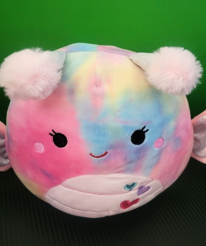 Squishmallows Wren the Butterfly 9" Plush Toy 2021 Hearts Tie Dye Kellytoy - Picture 5 of 5