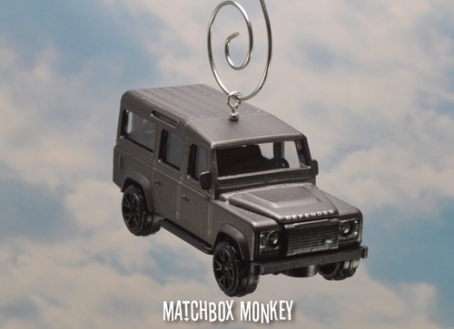 Custom Gray Land Rover Range Rover Defender 110 Christmas Ornament 1/64 Adorno - Picture 6 of 12
