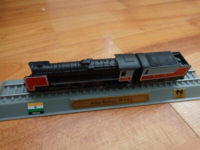 DEL PRADO N GUAGE 1/160 - INDIAN RAILWAYS YP 4-6-2 LOK LOKOMOTIVE ZUG AUF STÄNDER
