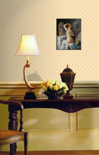 Home Kunst Wanddekor Mädchen im Boudoir Ölgemälde Bild auf Leinwand gedruckt - Bild 4 von 6