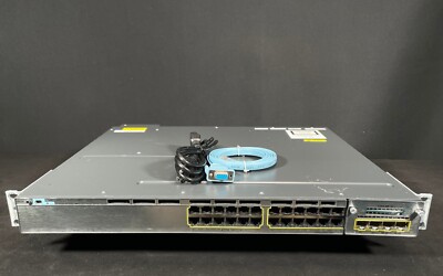 Cisco WS-C3750X-24T-E 24 Port 3750X Gigabit Switch - Same Day