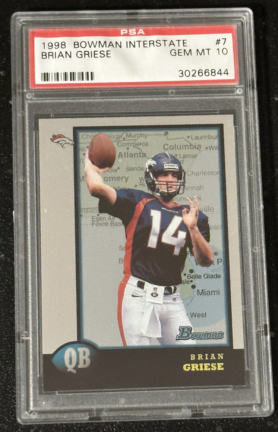 Brian Griese Bowman Interstate #7 Base