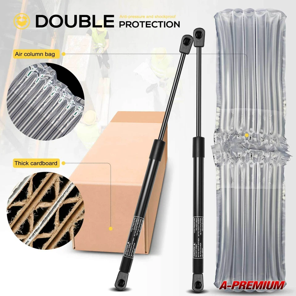 A-Premium Rear Tailgate Lift Supports Shock Struts for Ford Escort Mercury Lynx - Image 2 of 4