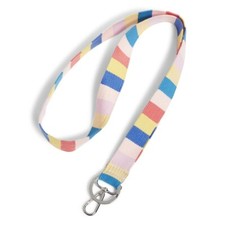 Wide Lanyard Tropics Plaid by Vera Bradley keychain