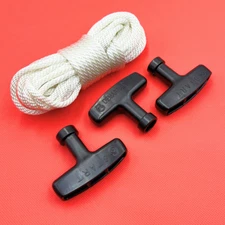 Starter Rope Pull Cord 5.0mm x 10m (30Feet) w Handle for Honda Briggs Kohler