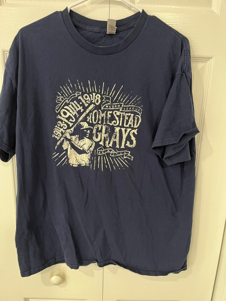 Vintage Homestead Grays T Shirt Adult XL Navy Blue Baseball- Excellent  Condition