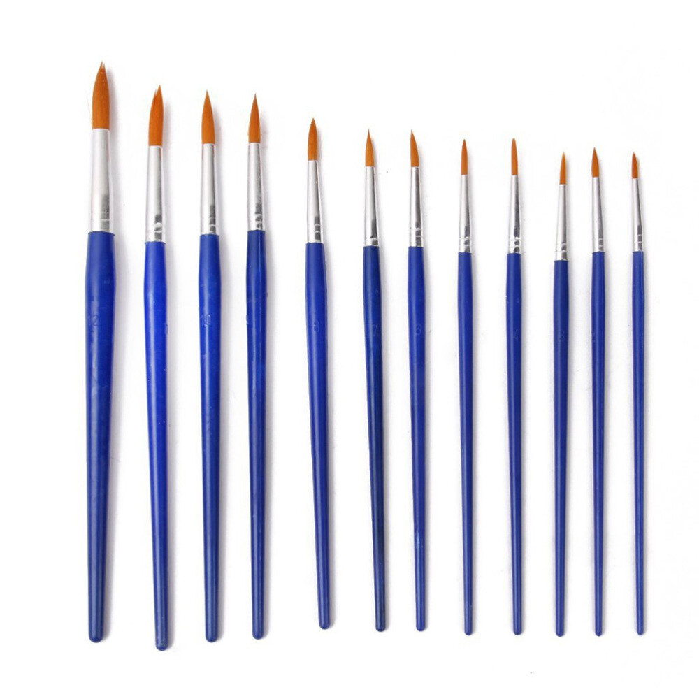 12 Pcs Oil Paint Brush Acrylic Watercolor Markers for Adults
