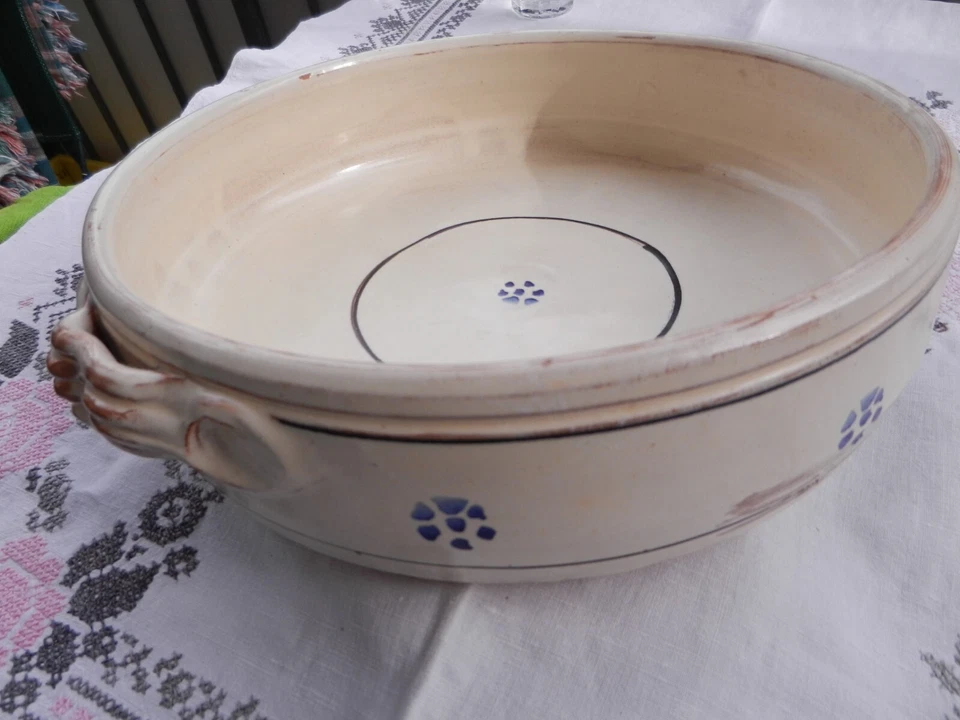 Keramik Schale, Schüssel Toscana, 32 cm, mit Pünktchen