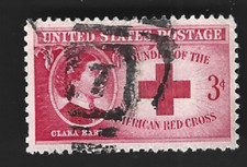 Scott#967 3c Clara Barton with Numeral 