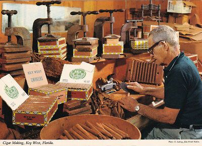 Alte Postkarte - Cigar Making, Key West, Florida