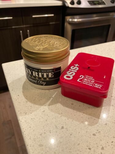 Layrite Cement Hair Clay Osis & Bumble Sea Salt Surf, slight use lot -ships free