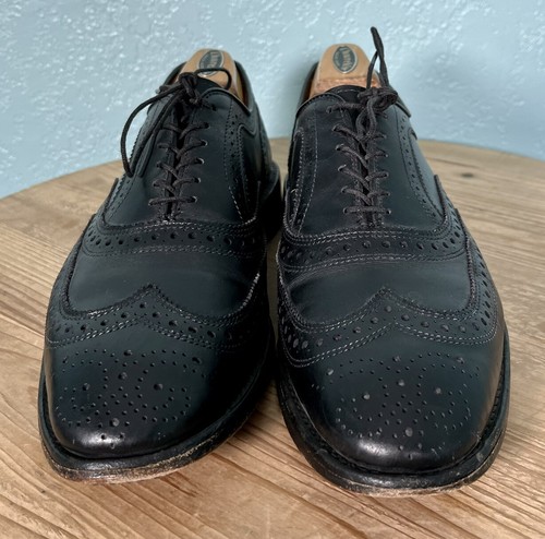 Scarpe eleganti Allen Edmonds 'McAllister' Oxford a coda di rondine da uomo in pelle nera 8,5 D - Foto 6 di 12