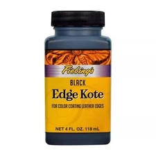 Fiebing's Edge Kote - 4 oz - Black - Brown - Leather Top Coat Finish