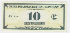 Congress banknote (CROATIA - USA) -TEN 10 Dollars 2005 PLIVA PHARMACEUTICAL Co.