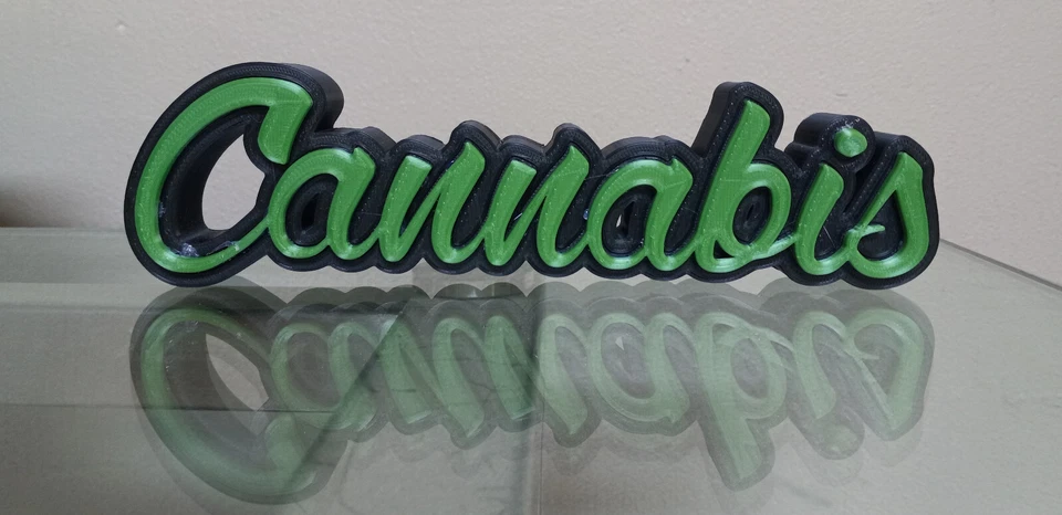 Letrero de cuidador de estante decoración de cannabis marihuana olla placa estante o arte de pared Foto 2 de 4