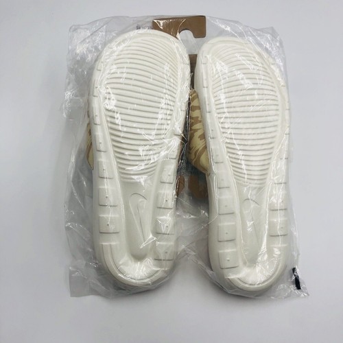 Brand New Women's Nike Victori One Print Slide Sandals Slides Size 11 Sail/White - Picture 4 of 4