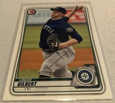 2020 Bowman Baseball Prospects Logan Gilbert Seattle Mariners base card #BP-58