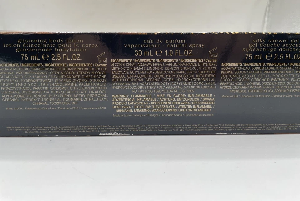 Beyoncé Rise 3 piezas 2,5 oz Loción Brillante 1 oz Perfume Spray Gel de Ducha Set de Regalo Foto 4 de 4