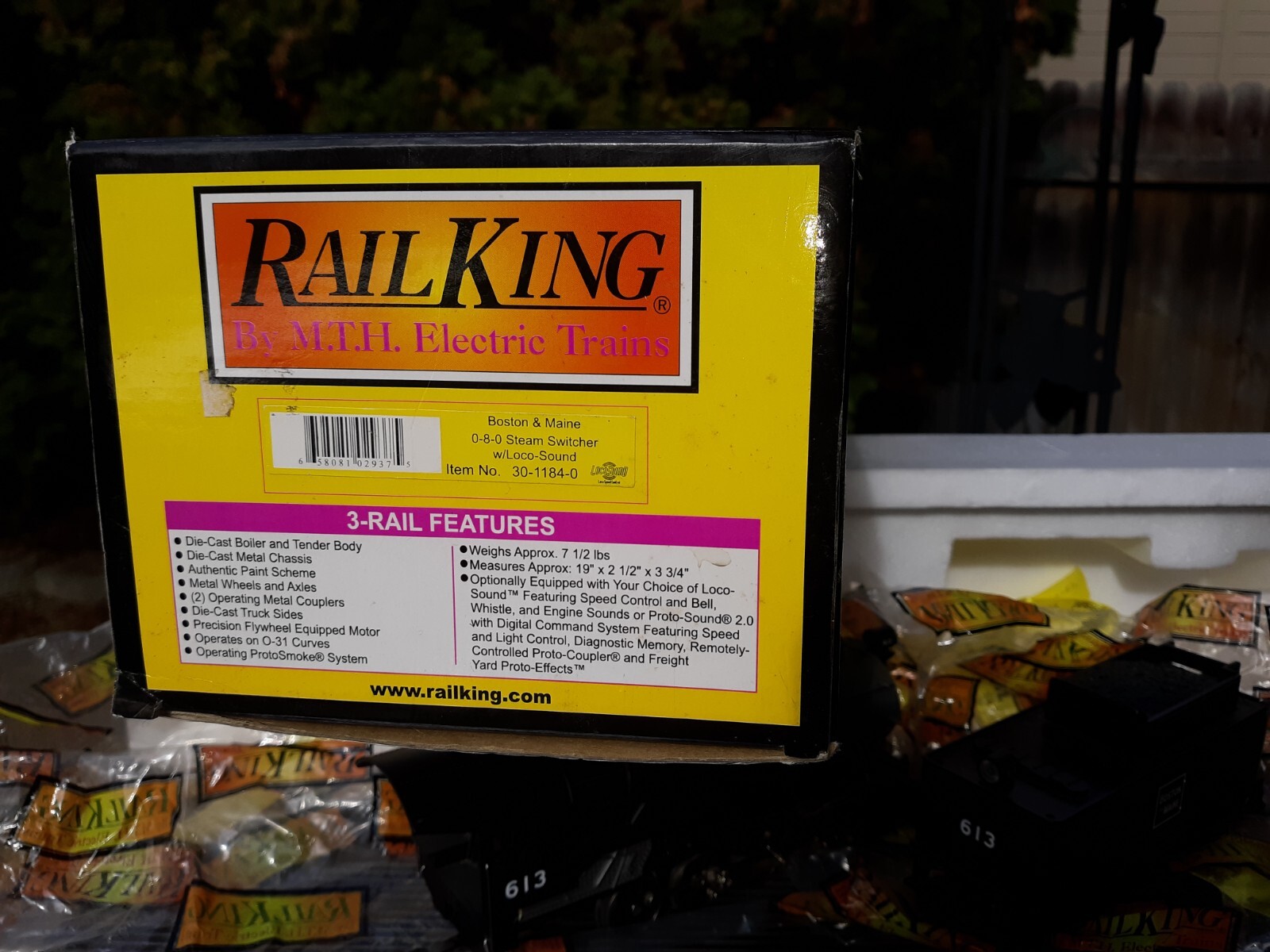 NEW WORKS MTH O Gauge Boston Maine 0-8-0 Steam Switcher Locomotive ...