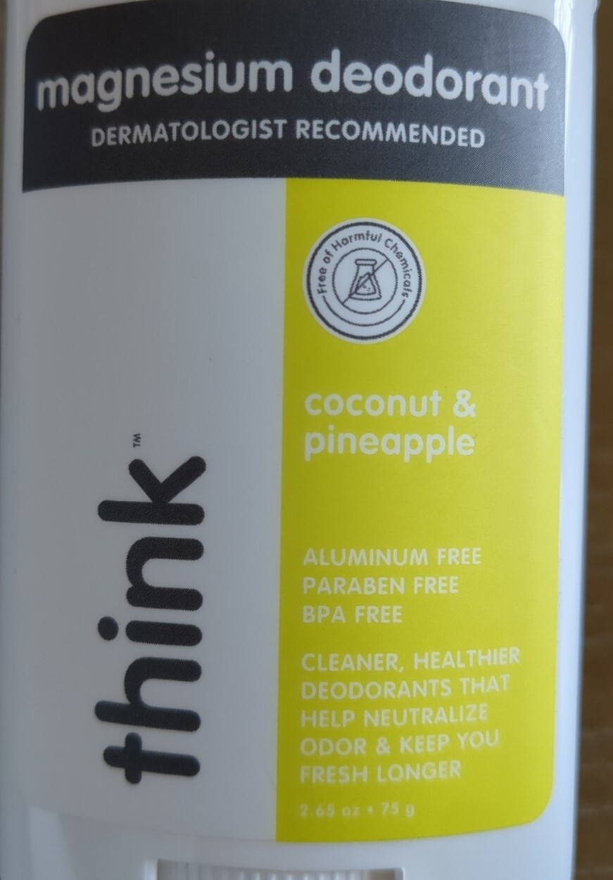 3x Lot THINK Magnesium Deodorant 1 Rose Lavender & 2 Coconut Pineapple 2.65 oz eBay
