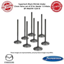 Supertech MAIVN-1204-8 Black Nitride Intake 33mm Valve Set of 8 For 1.8 Miata BP