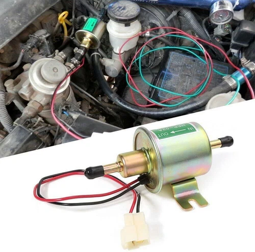 12V Universal 2.5-4PSI Gas Diesel Inline Low Pressure Electric Fuel Pump HEP-02A - Picture 3 of 8