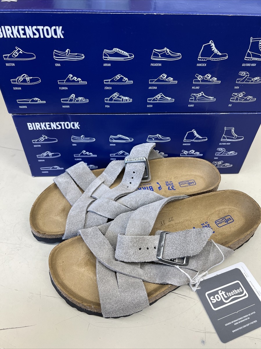 PICK SIZE - Birkenstock Lugano STONE COIN Suede Leather  display picture 1